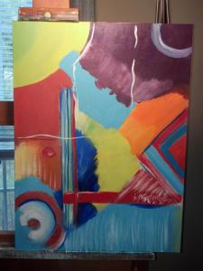 Acrylic on canvas board. 18" x 24"